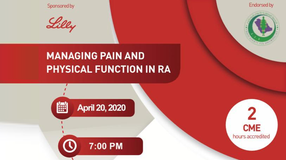 managing pain and physical function in RA