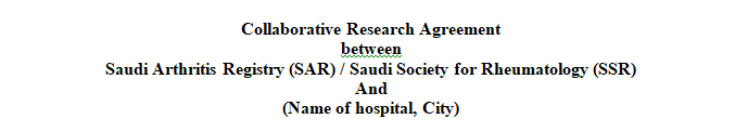 Collaborative Research Agreement